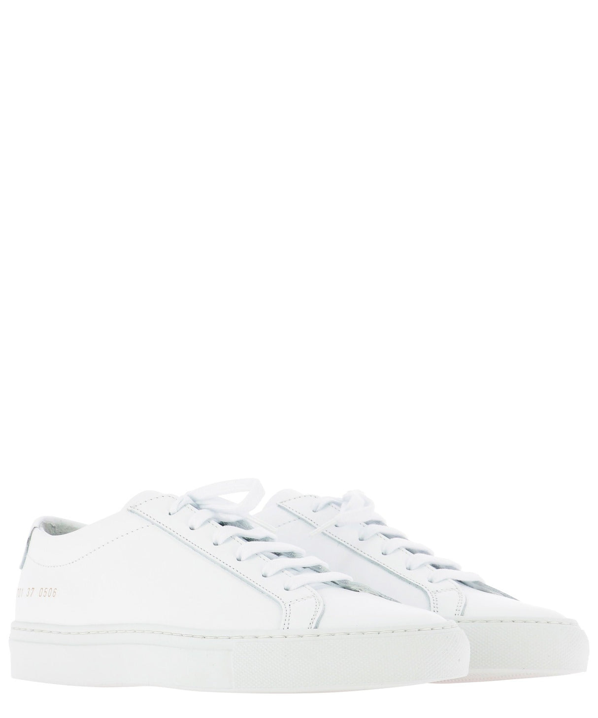 COMMON PROJECTS White Leather Low Top Sneakers for Women - 2.5cm Height