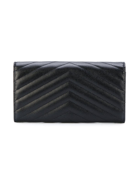 SAINT LAURENT Large Monogram Flap Wallet