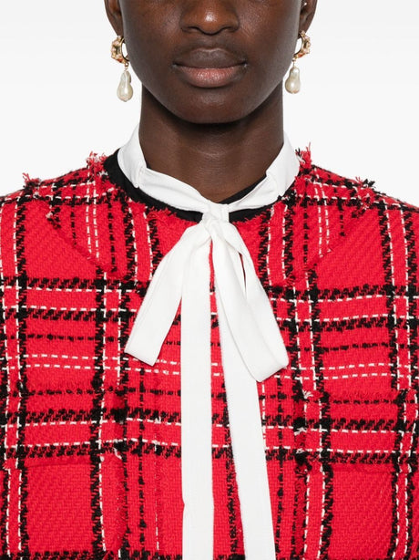 MSGM Check Tweed Jacket