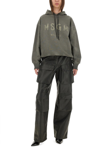 MSGM Women's Regular Fit Cargo Pants - Size 38