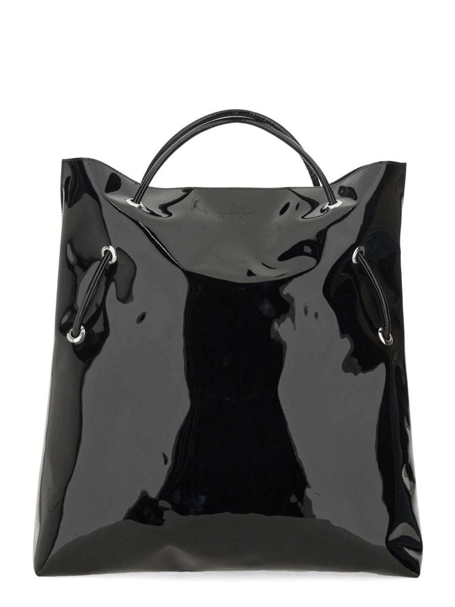 MSGM Leather Tote Handbag