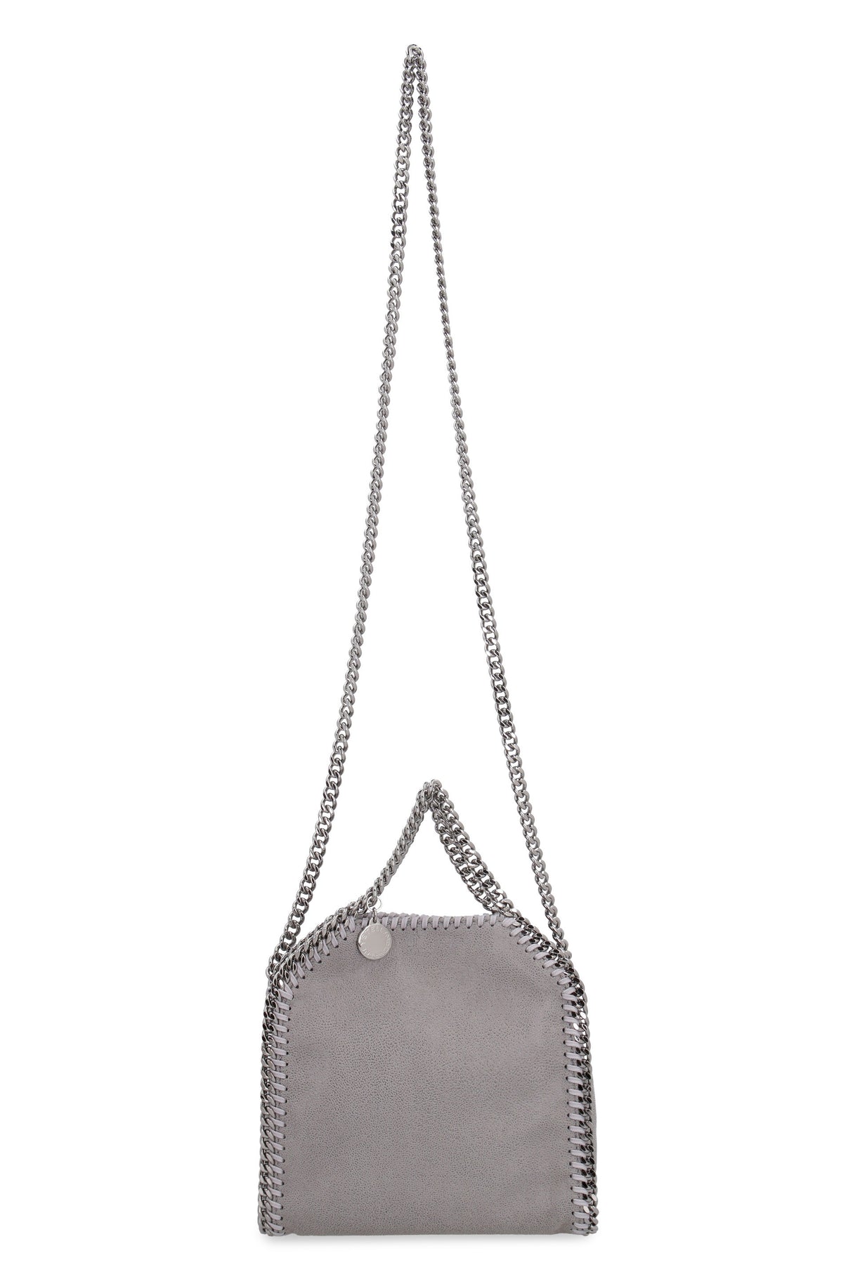 STELLA MCCARTNEY FAUX LEATHER TINY FALABELLA ハンドバッグ - ブラウン