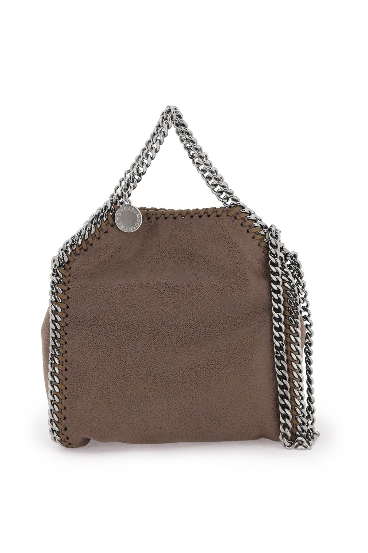 STELLA MCCARTNEY FAUX LEATHER TINY FALABELLA ハンドバッグ - ブラウン