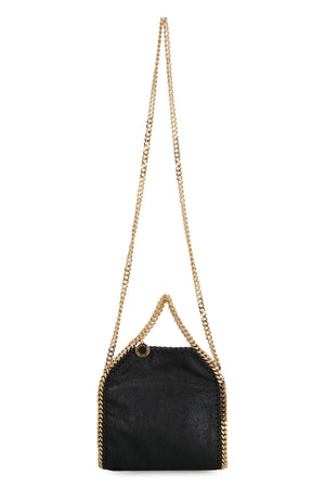 STELLA MCCARTNEY Stylish Black Handbag with Snap Button Closure and Diamond Effect Chain