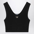 PRADA Women's Mini Ribbed Crop Top