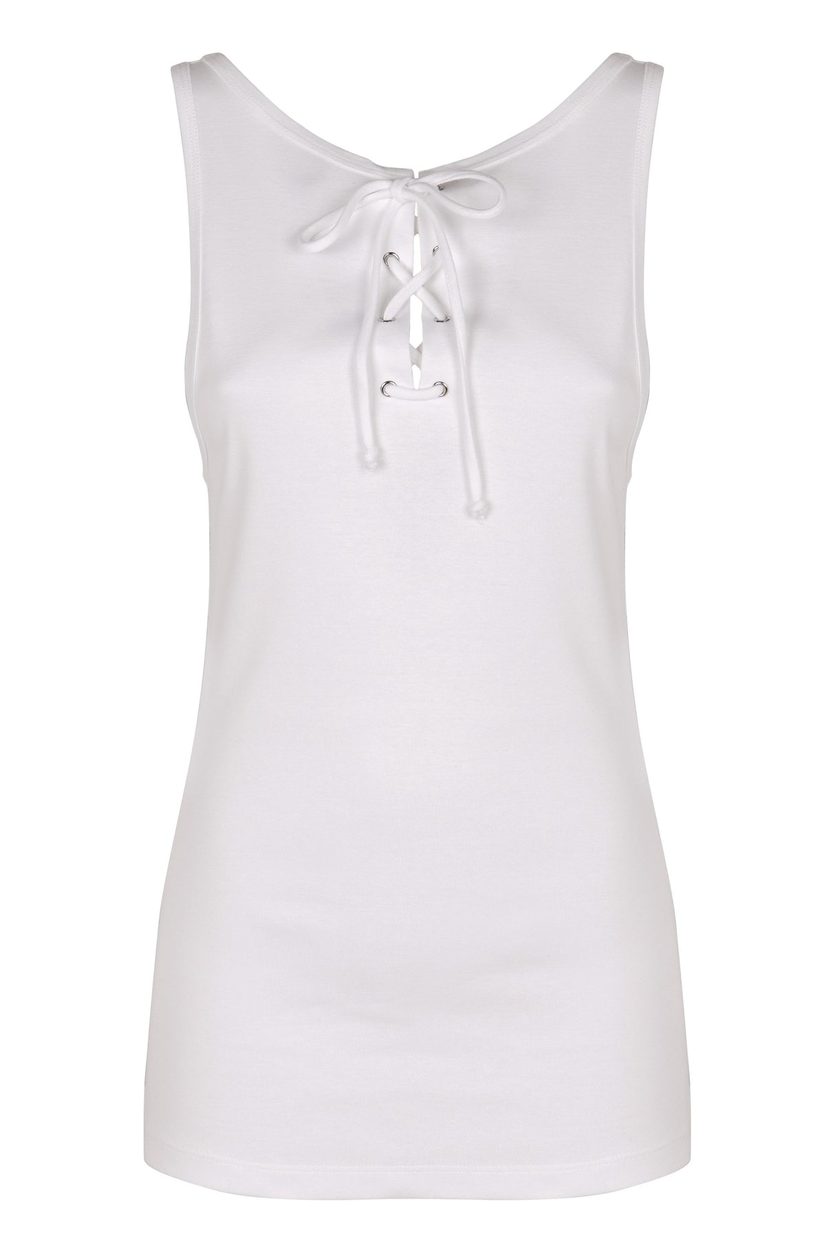 PRADA Cotton Tank Top with Adjustable Straps