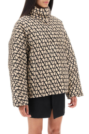 VALENTINO GARAVANI Women's Toile Iconographe Oversized Puffer Jacket