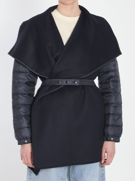 MONCLER Women’s Padded Cape with Adjustable Belt - Size S