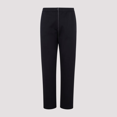 GIORGIO ARMANI Men's Deep Blue Cotton and Polyamide Trousers for FW23