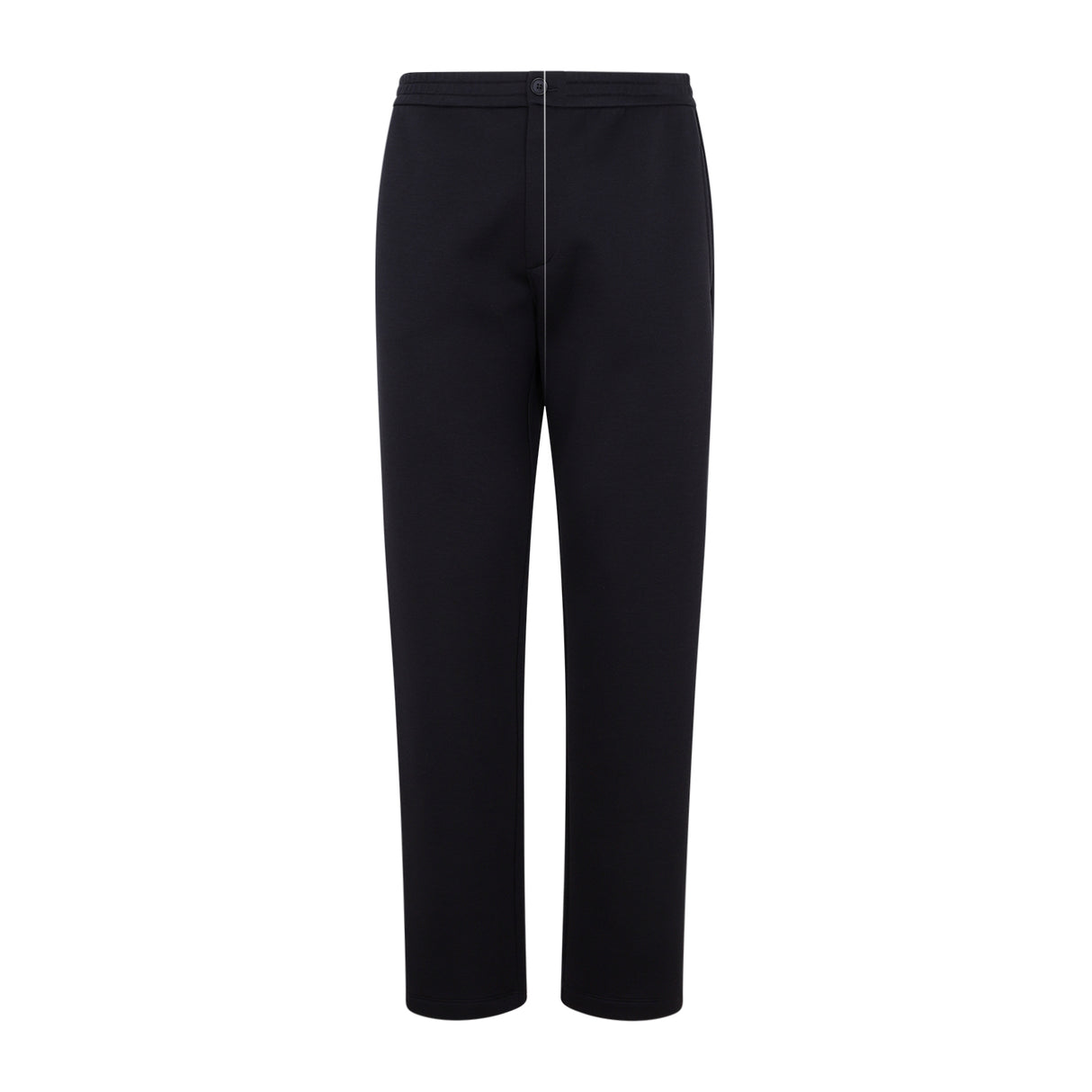 GIORGIO ARMANI Men's Deep Blue Cotton and Polyamide Trousers for FW23