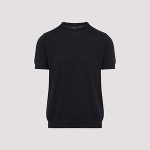 GIORGIO ARMANI Silk Short Sleeves Sweater for Men