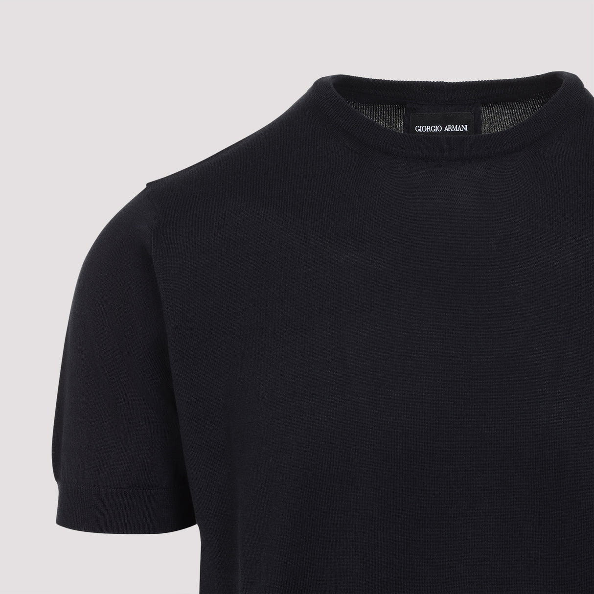 GIORGIO ARMANI Silk Short Sleeves Sweater for Men