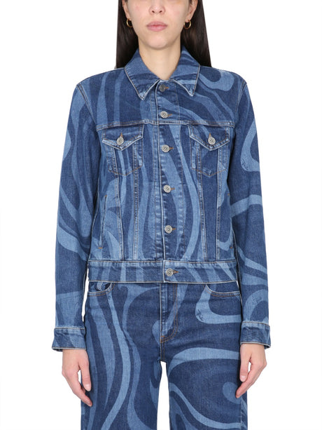 EMILIO PUCCI Chic Marble Print Jacket for Women