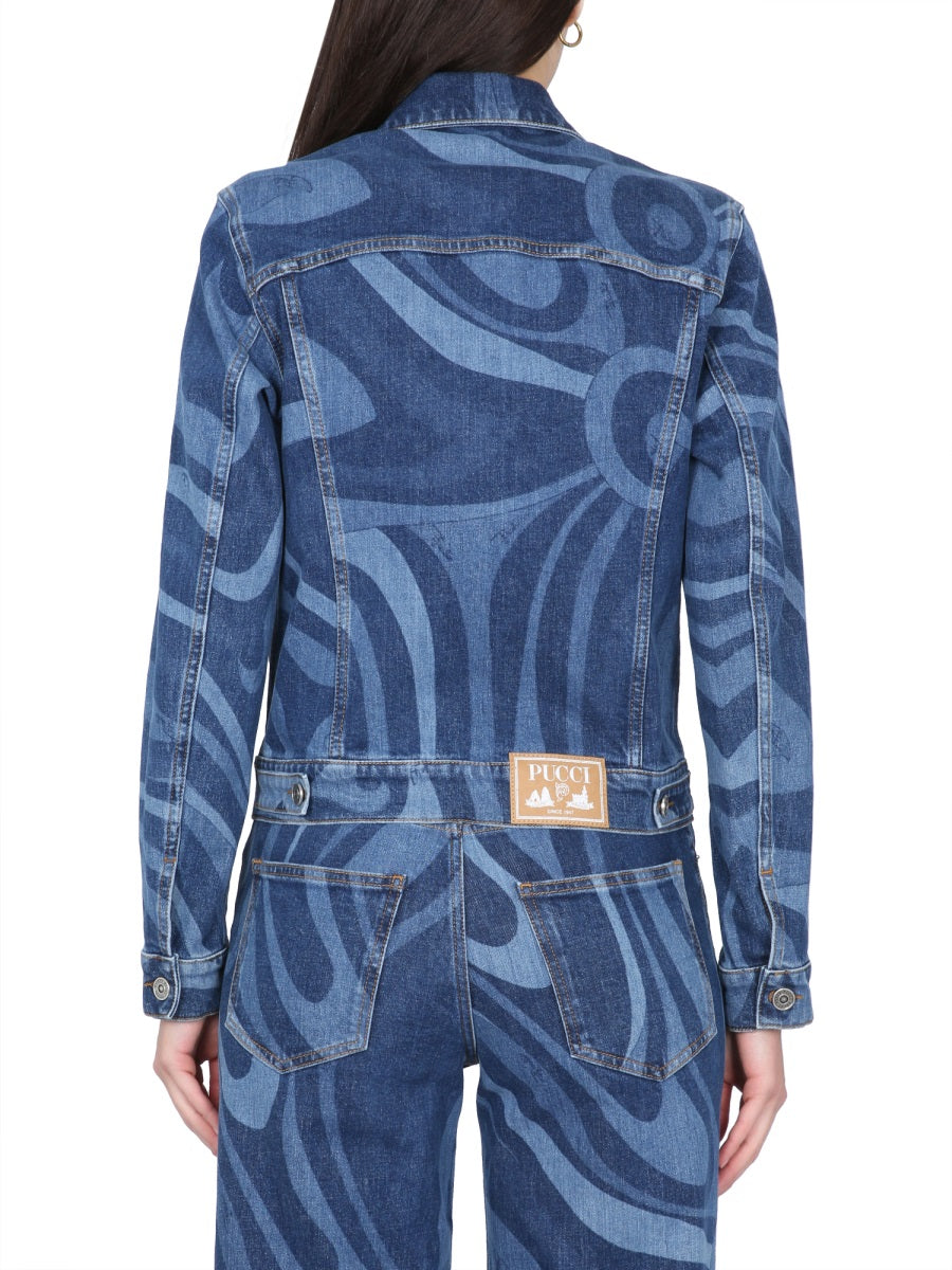 EMILIO PUCCI Chic Marble Print Jacket for Women