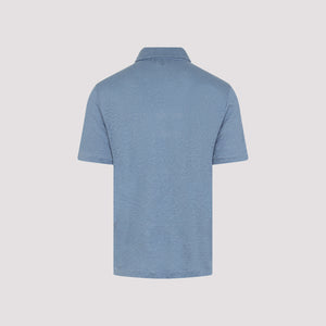 GIORGIO ARMANI Men's Linen Polo Shirt