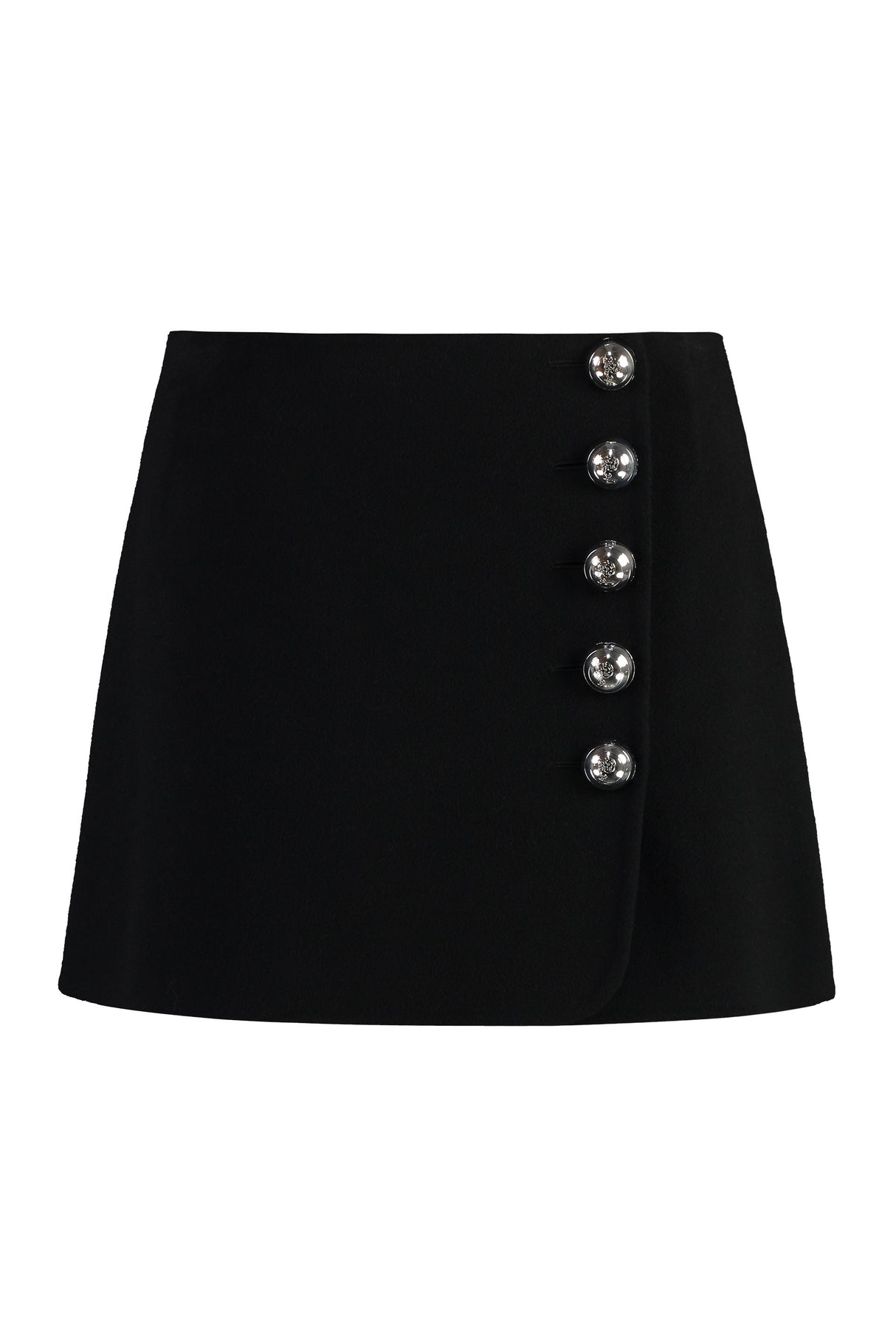 EMILIO PUCCI Chic Wool Mini Skirt with Embellished Buttons