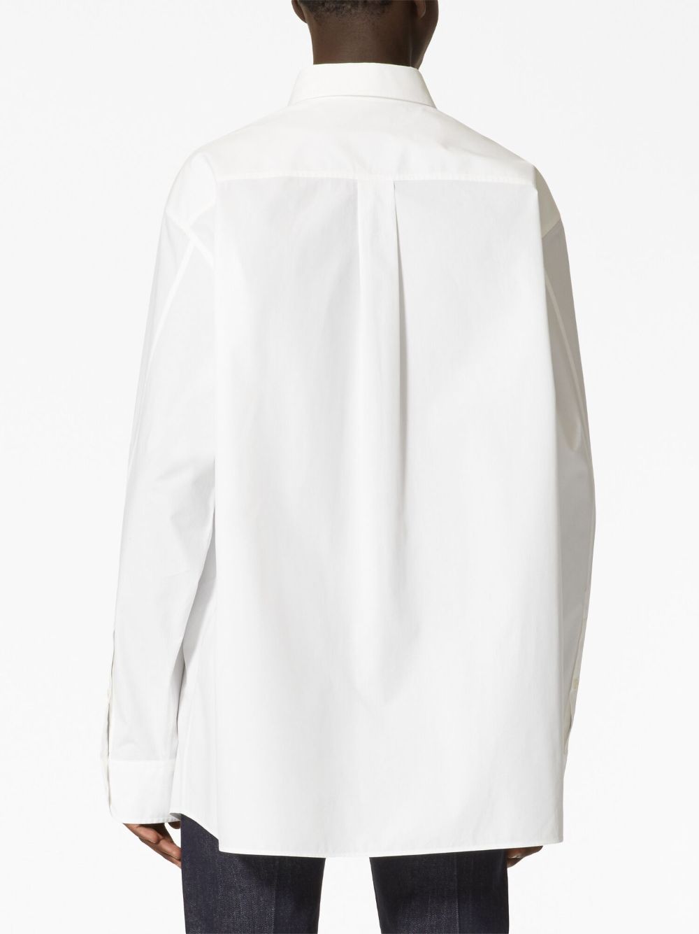 VALENTINO Men's Classic Cotton Shirt with Hidden Fastening