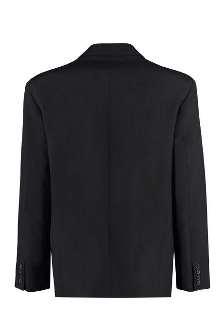 VALENTINO Double-Breasted Wool Blazer for Men