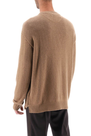 VALENTINO GARAVANI Cashmere Sweater with Iconic Stud - Oversized Fit