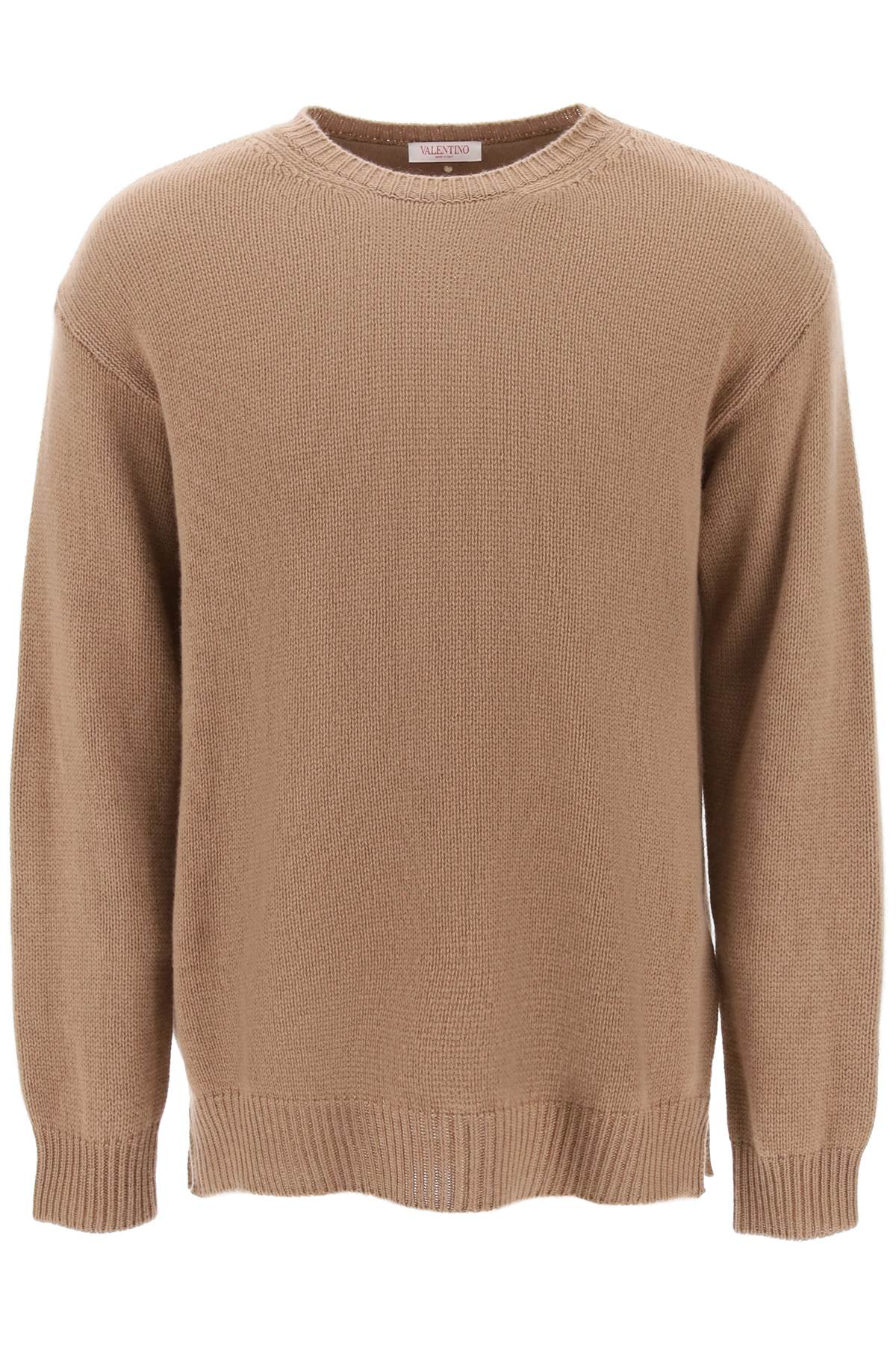 VALENTINO GARAVANI Cashmere Sweater with Iconic Stud - Oversized Fit