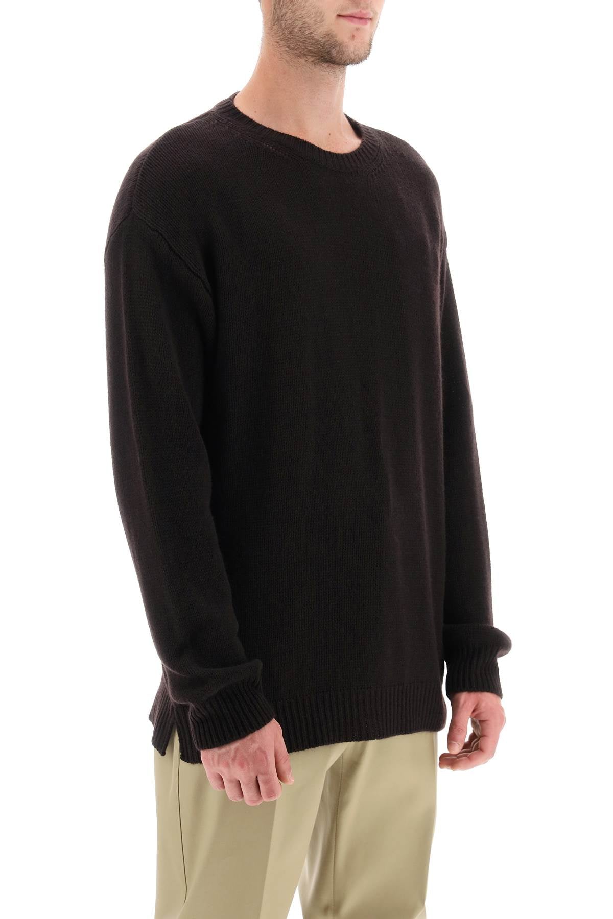 VALENTINO GARAVANI Cashmere Sweater with Iconic Stud - Oversized Fit