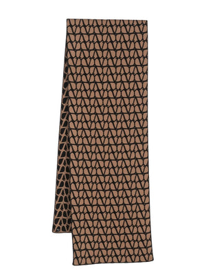 VALENTINO GARAVANI Wool and Cashmere Iconic Monogram Scarf