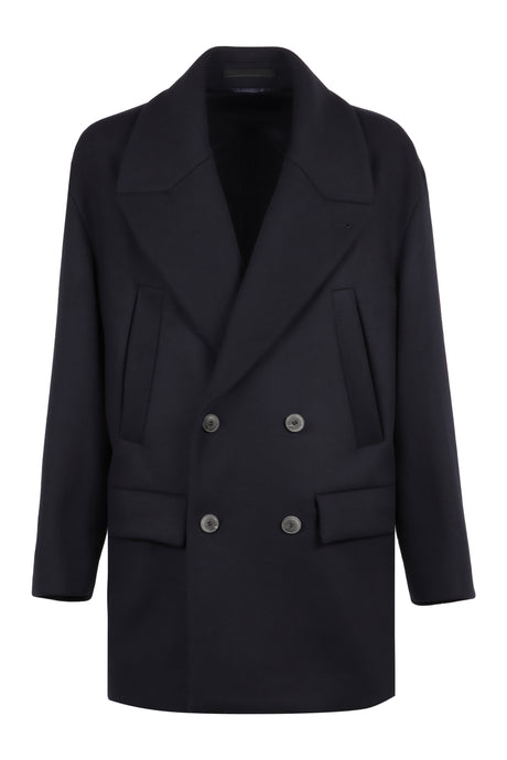 GIORGIO ARMANI Double-Breasted Peacoat