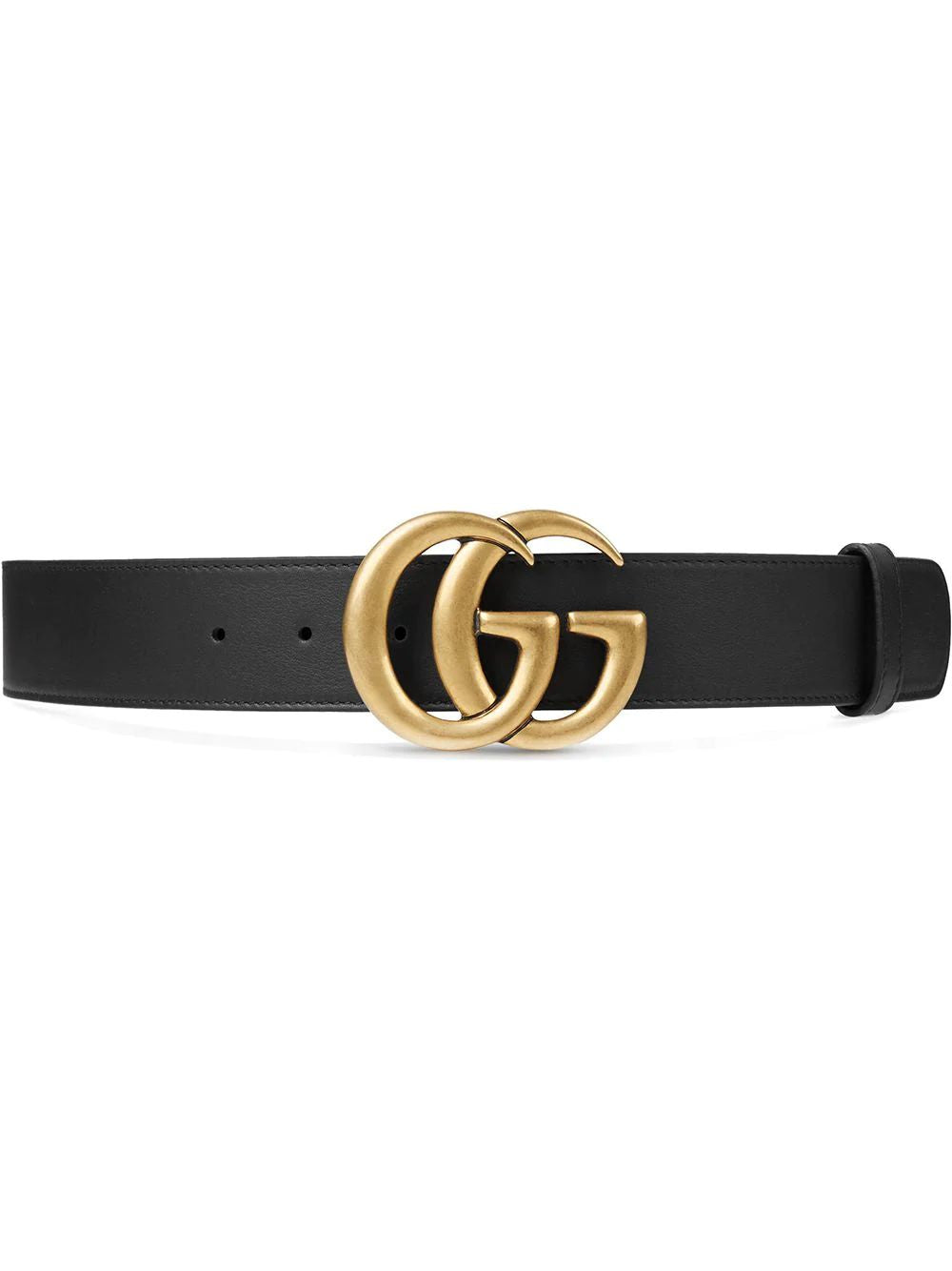 GUCCI Mini Double G Buckle Leather Belt - Adjustable Design