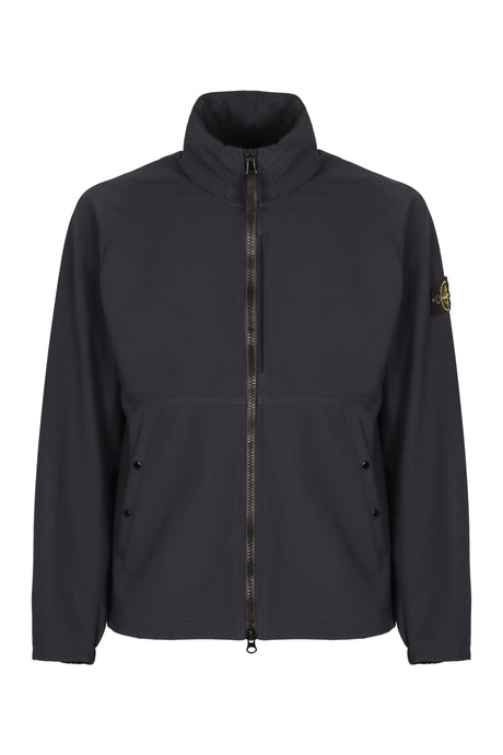 STONE ISLAND Tech Fabric Jacket with Removable Logo Patch - Men’s SS25