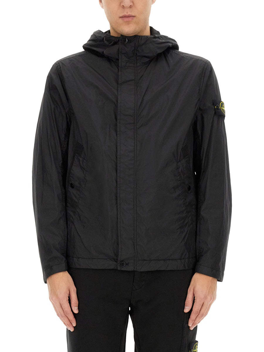 STONE ISLAND Essential Hooded Jacket - Size L