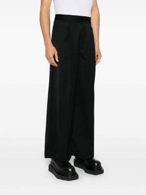 SIMONE ROCHA Chic Wide Fit Black Wool Pants