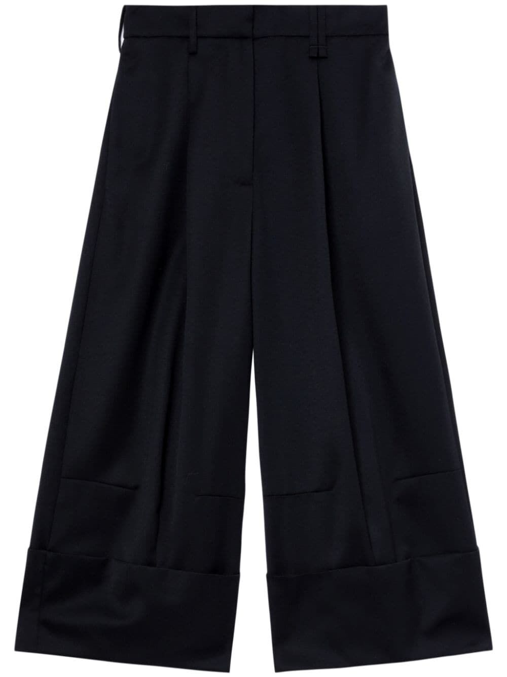 SIMONE ROCHA Sculpted Cropped Wide Leg Trousers