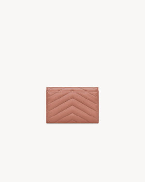 SAINT LAURENT Luxurious Small Envelope Wallet in Light Musk for Women