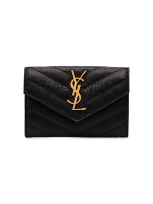 SAINT LAURENT Elegant Small Envelope Wallet