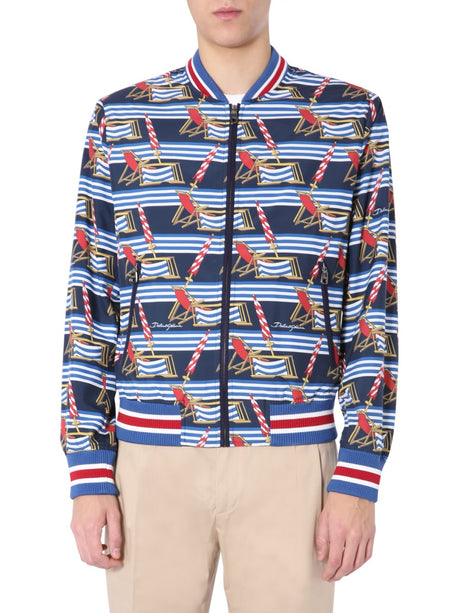 DOLCE & GABBANA Men's Nylon Mini Bomber Jacket