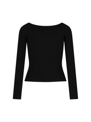 COURREGÈS Raffia V-Neck Jumper