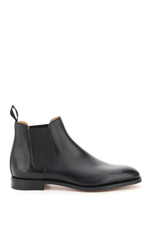 JOHN LOBB 高級メンズ黒カーフレザーモカシンブーツ FW21