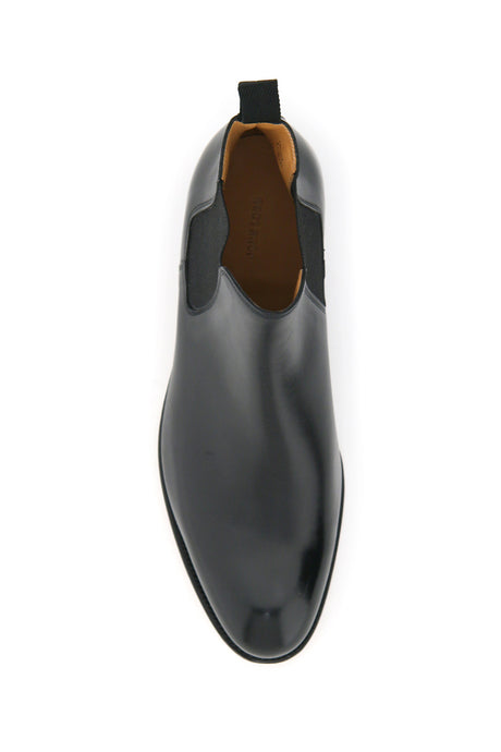 JOHN LOBB 高級メンズ黒カーフレザーモカシンブーツ FW21