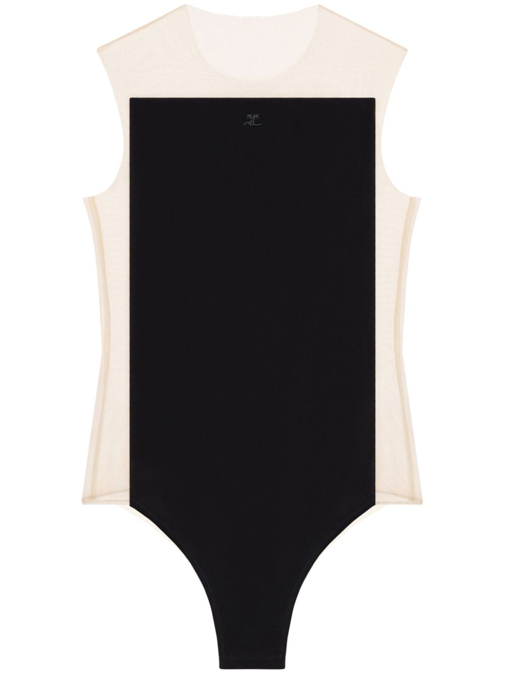 COURREGÈS Illusion Sleeveless Bodysuit