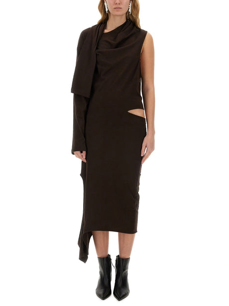 COURREGÈS Slim Fit Off Shoulder Dress - Perfect for Fall 2024