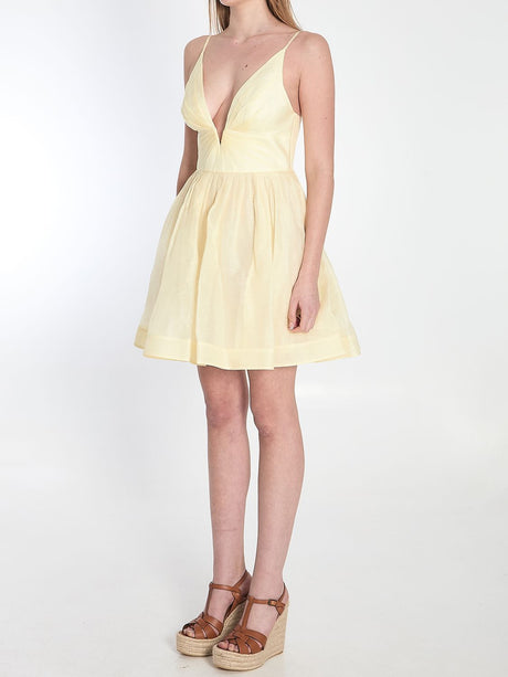 ZIMMERMANN Sleeveless Mini Dress with Adjustable Straps