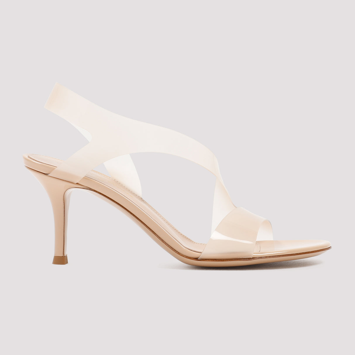 GIANVITO ROSSI PVC Metropolis Mini Sandals with 7cm Heel