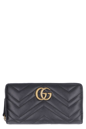 GUCCI Mini Quilted Leather Zip Around Wallet