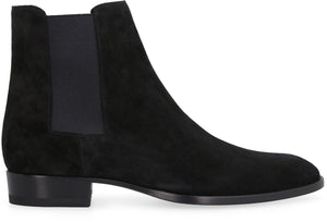 SAINT LAURENT Men's Wyatt 30 Suede Chelsea Boots