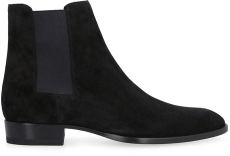 SAINT LAURENT Men's Wyatt 30 Suede Chelsea Boots