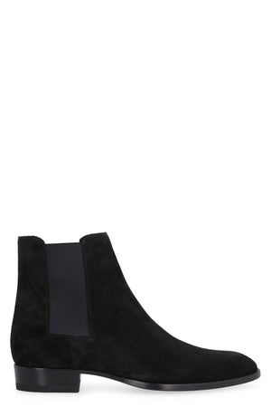 SAINT LAURENT Men's Wyatt 30 Suede Chelsea Boots