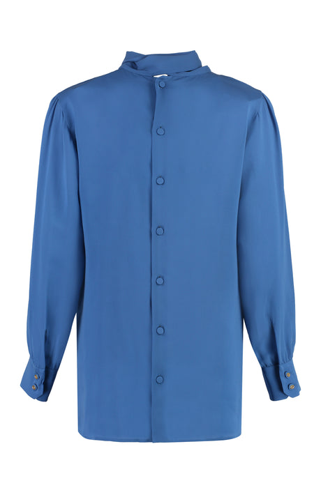 GUCCI Pussy-Bow Collar Silk Georgette Shirt