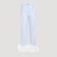 MIU MIU Cotton Straight Leg Pants - SS24 Collection