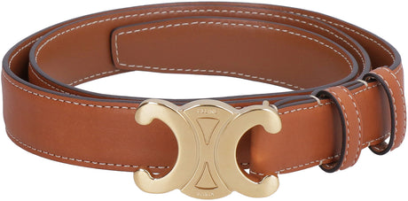 CELINE Classic Calfskin Triomphe Belt for Women