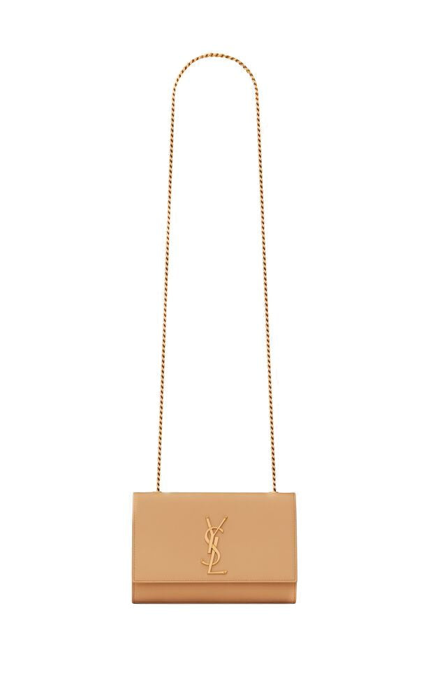 SAINT LAURENT Logo Plaque Mini Shoulder Handbag